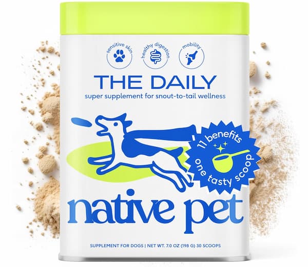 Daily supplement from Native Pet for dogs